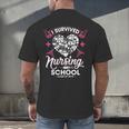 I Survived Nursing School Class Of 2018 Graduation T-Shirt Men's Back Print T-Shirt