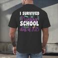 I Survived Nursing School Class Of 2025 New Nurse Graduation Men's Back Print T-Shirt