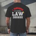 I Survived My Partner's Law Degree Graduation Shirt Men's Back Print T-Shirt