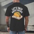 Taco Books Mexican Reading Teacher Book Lovers Bookish Men's Back Print T-Shirt