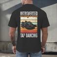 Tap Dancing Introvert Teacher Tap Dancer Tap Dance Men's Back Print T-Shirt