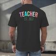TEACHER Teacher Graduation Kindergarten Teacher 2022 Men's Back Print T-Shirt