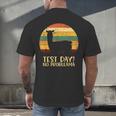 Test Day No Probllama Silhouette Teacher Student Graduation Men's Back Print T-Shirt