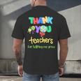 Thank You Teacher Appreciation Graduation Men Women Kids Men's Back Print T-Shirt