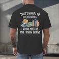 That's What I Do I Read Books I Drink Matcha I Know Things Men's Back Print T-Shirt That's What I Do I Read Books I Drink Matcha I Know Things Men's Back Print T-Shirt