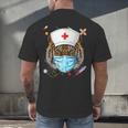 Tiger Nurse RN ER Nursing School Graduation Men's Back Print T-Shirt