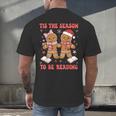 Tis The Season Reading Christmas Shirt Book Lovers Teacher Men's Back Print T-Shirt