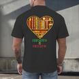 History Education Is Freedom Books Black History Heart Men's Back Print T-Shirt History Education Is Freedom Books Black History Heart Men's Back Print T-Shirt