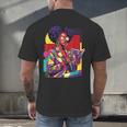 History Woman Reading Book Geometric Girl Educated Men's Back Print T-Shirt