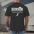 Track & Field Senior Mom Class Of 2026 Graduation 26 Men's Back Print T-Shirt