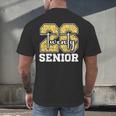 Twenty 2026 Class Of 26 Seniors Back To School Graduation Men's Back Print T-Shirt