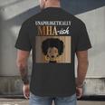 Unapologetically MHA-Ish Student Graduation Afro Men's Back Print T-Shirt