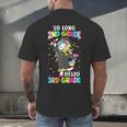 Unicorn So Long 2nd Grade Hello 3rd Grade Graduation Men's Back Print T-Shirt