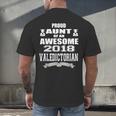 Valedictorian Scholar AuntShirt Graduation Speech Men's Back Print T-Shirt