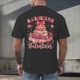 Valentine All Booked For Valentines Book Lovers Teacher Kid Men's Back Print T-Shirt