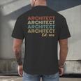 Vintage Architect Est 2018 Graduation 2018 Men's Back Print T-Shirt