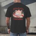 Vintage All Booked For Valentines Book Lovers Teacher Kids Men's Back Print T-Shirt