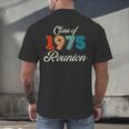 Vintage Class Of 1975 Reunion 50th Graduation Classmate Cool Men's Back Print T-Shirt