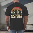 Vintage Class Of 2001 25 Years Later Reunion 25th Graduation Men's Back Print T-Shirt