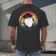 Vintage Graduation Gnome Men's Back Print T-Shirt