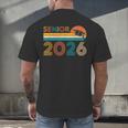 Vintage Senior 2026 Graduate Class Of 2026 Graduation Grad Men's Back Print T-Shirt