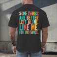 Vintage Some Things Are Better Left Alone Introverts Men's Back Print T-Shirt Vintage Some Things Are Better Left Alone Introverts Men's Back Print T-Shirt