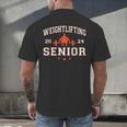 Weightlifting Senior 2024 Graduation Men's Back Print T-Shirt