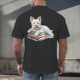 West Highland Terrier Books Dog Breed Westie Men's Back Print T-Shirt