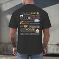 I Will Read Books On a Boat & Everywhere Reading Men's Back Print T-Shirt