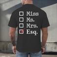 Women Lawyer Attorney Law School Graduation Lawyer Men's Back Print T-Shirt