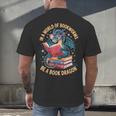 In A World Of Bookworms Be A Book Dragon Men's Back Print T-Shirt In A World Of Bookworms Be A Book Dragon Men's Back Print T-Shirt