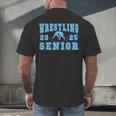 Wrestling Senior Night Wrestling Senior 2025 Graduation 38 Men's Back Print T-Shirt