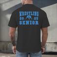 Wrestling Senior Night Wrestling Senior 2025 Graduation 44 Men's Back Print T-Shirt