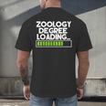 Zoology Degree Loading Zoologist Graduation Student Tee Men's Back Print T-Shirt