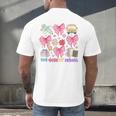 100 Days Of School Coquette Bow School Bus Pencil Books Men's Back Print T-Shirt
