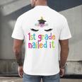 1st Grade Nailed ItShirt Unicorn Graduation Class Of 2018 Men's Back Print T-Shirt