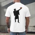 2019 Football Graduation Dab Shirt- Dabbing Graduate Men's Back Print T-Shirt