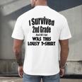 2nd Grade Graduation Boy Girl Graduate Education Men's Back Print T-Shirt