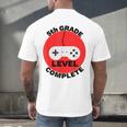 5th Grade Level Complete Gamer Graduation Men's Back Print T-Shirt