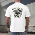 The Addams Family TV Series – Uncle Fester Graduation Spark Premium Men's Back Print T-Shirt