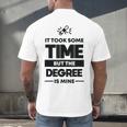 Adult College Graduation Men's Back Print T-Shirt