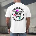 Antisocial Pit Bull Mom Pittie Introvert Dog Lover Pit Bull Men's Back Print T-Shirt Antisocial Pit Bull Mom Pittie Introvert Dog Lover Pit Bull Men's Back Print T-Shirt