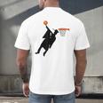 Basketball Slam Dunk Elementary Graduation 2025 6th Grade Men's Back Print T-Shirt