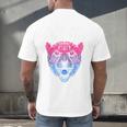 Bi Shy And Ready To Cry Bisexual Introvert Bi Pride Raglan Baseball Tee Men's Back Print T-Shirt Bi Shy And Ready To Cry Bisexual Introvert Bi Pride Raglan Baseball Tee Men's Back Print T-Shirt