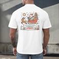Book Lovers Winter Sleighing Through Stories Tee Premium Tri-Blend Men's Back Print T-Shirt