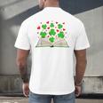 Book With Shamrocks Librarian Saint Patrick's Day Kids Men's Back Print T-Shirt Book With Shamrocks Librarian Saint Patrick's Day Kids Men's Back Print T-Shirt