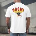 Boom Graduation Hat And Diploma For Proud Graduate Men's Back Print T-Shirt