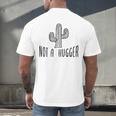 Cactus Not A Hugger Homebody Introvert Raglan Baseball Tee Men's Back Print T-Shirt