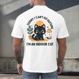 Cat Shirt Introvert Sorry I Can’t Go I’m An Indoor Cat Men's Back Print T-Shirt Cat Shirt Introvert Sorry I Can’t Go I’m An Indoor Cat Men's Back Print T-Shirt