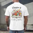 Chapter 11 Years Old 11th Birthday Wildflower Book Lover Men's Back Print T-Shirt